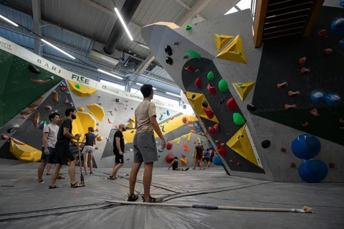 Rock climbing gym